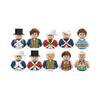 Kids 3D Family Figures Set Building Blocks City Worker Fireman Doctor Dolls Bricks Educational Toys For Children Birthday Gift