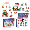 24Years Christmas building block toy blind box set Xmas Advent Calendar Bricks DIY Educational Toys Kit Gift For Kids Adults