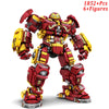 Superheroes Avengers Iron Man Hulkbuster Steel Mecha Action Figures Building Blocks Classic Movie Model Bricks Toys For Kid Gift