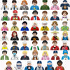 City Characters Action Figures Building Blocks Policeman Teacher Fireman Occupation Mini Figurine Dolls Bricks Set Children Toys