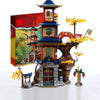 1029Pcs Ninja Palace Blocks MOC Sets Action Figures Building Model Anime Dragon Temple Bricks Children Toys Adult Boys Gifts DIY