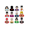 Kids 3D Family Figures Set Building Blocks City Worker Fireman Doctor Dolls Bricks Educational Toys For Children Birthday Gift