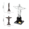 973PCS Christ the Redeemer Of Brazil Building Blocks Cristo Redentor World Famous Architecture Bricks Toys Gifts For Children