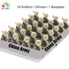 Kids Toys 24pcs/lot WW2 Military Soldier Building Blocks US UK Mini Action Figures Rifles Weapons Toys For Kids Christmas Gifts