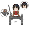 Anime Attack on Titan Wiki Bricks Survey Corps Erem Jaeger Armin Levi Mikasa Mini Action Toy Figures Building Blocks For Kids