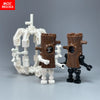 Single Sale MOC Bricks Halloween Luminous Ghost Skeleton Assembly Action Figure Educational Building Blocks Children Toys Gifts