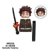 Japanese Anime Demon Slayer Samurai Tanjirou Nezuko Kyoujurou Giyuu Mini Building Blocks Bricks Dolls Action Figure Birthday Toy