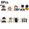 WM6205 Novel Horrible Movie Halloween Pumpkin Vampire Zombies Building Blocks Mini Action Figure Toys