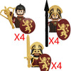 Military Building Blocks Medieval Anime Science Fiction Solider Figures Gifts Weapons Knight Legion Shields Helmet Mini Bricks