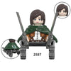 Anime Attack on Titan Wiki Bricks Survey Corps Erem Jaeger Armin Levi Mikasa Mini Action Toy Figures Building Blocks For Kids