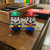 Super Mario Bros Blocks Luigi Buliding Blocks Action Toy Figures Assembly Toys mark box Dolls Children Birthday Gifts spiderman