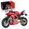 1:8 586PCS High-tech Classic Motorcycle Building Model Blocks Motor City Racer Bricks Toys for Boys Childrens Halloween Gifts