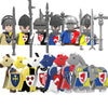 Military Building Blocks Medieval Solider Figures Knights of Jerusalem Crusades The War of Roses Legion War-horse Weapons Shield