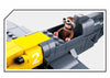 High-tech Avion Cargo Aircraft Rescue Plane Airport Airbus Airplane Model Building Blocks Figures City Brinquedos Creative Toys