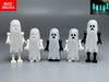 Single Sale MOC Bricks Halloween Luminous Ghost Skeleton Assembly Action Figure Educational Building Blocks Children Toys Gifts