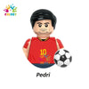 Kids Toys Football Stars Building Blocks Sport Player Bailey Messi Ronaldo Mini Action Figures Toys For Kids Christmas Gifts