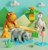 Big Size Building Blocks Animal Accessories Figures Block Lion Owl Penguin Dog DIY Bricks Assembly Toys For Children Kids Gifts