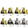 Lord Rings Action Figures Toy Medieval Knight Soldier Orcs Elves Azog Goblin Sauron Aragorn Wars Building Blocks Bricks Gift