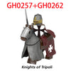 Military Building Blocks Medieval Solider Figures Knights of Jerusalem Crusades The War of Roses Legion War-horse Weapons Shield