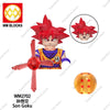 WM2677 2678 Cartoon Dragon Ball Mini Action Figure Doll Building Blocks Anime Characters Goku Super Saiya Birusu Model Toy Gifts