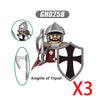 Military Building Blocks Medieval Solider Figures Knights of Jerusalem Crusades The War of Roses Legion War-horse Weapons Shield