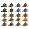 10 Torso MOC WW2 Soldiers Builidng Block Toys Body Parts for Figures DIY Construction Toy