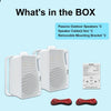 Herdio 3.5‘’ 2PCS Passive Outdoor Speakers Wired Waterproof 200W 3 Way Premium Mountable Wall Mount Speakers With Superior Sound