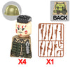 WWII Military Figure Building Blocks British German US Soviet Soldiers Map Rations Printed weapons 98K Bobosha Kid Gift Toy K127