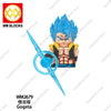 WM2677 2678 Cartoon Dragon Ball Mini Action Figure Doll Building Blocks Anime Characters Goku Super Saiya Birusu Model Toy Gifts