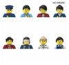 Kids 3D Family Figures Set Building Blocks City Worker Fireman Doctor Dolls Bricks Educational Toys For Children Birthday Gift