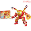 Transformation Robot Disney Building Blocks Mini Model Figures Spiderman Iron Man Venom Captain Hawk Deadpool Technic Gifts Toys