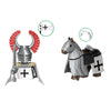 Military Building Blocks Medieval Solider Figures Knights of Jerusalem Crusades The War of Roses Legion War-horse Weapons Shield