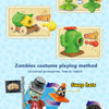 Plants Vs. Zombies Capsule Toys Assembled Building Blocks Puzzle Peashooter Anime Figure Dolls Model Gift For Children