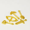 PG999 71001 Electroplate Plating Gold Chrome Mr. Mr Gold Building Blocks Action Figure Toys