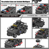 WW2 TBS Assault Team Military Hummer Jeep Armored Vehicle Building Block Model Army Mini Soldier Transport Chariot Toys Kit Gift