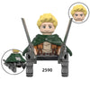 Anime Attack on Titan Wiki Bricks Survey Corps Erem Jaeger Armin Levi Mikasa Mini Action Toy Figures Building Blocks For Kids