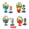 Plants Vs. Zombies Building Blocks Toy Capsules Assembled Bricks Puzzle Peashooter Anime Figure Dolls Model Toy Children Gift