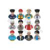 Mini City Action Figures Building Block Girl Driver Teacher Waiter Police Pirate Captain Different Characters Bricks MOC Toys