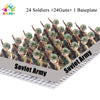 Kids Toys 24pcs/lot WW2 Military Soldier Building Blocks US UK Mini Action Figures Rifles Weapons Toys For Kids Christmas Gifts