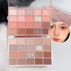20-Color Warm Eyeshadow Palette – Romantic Smoky & Rose Tones, Matte & Glitter, High-Pigment, Smudge-Proof, Beauty Makeup