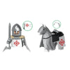 Military Building Blocks Medieval Solider Figures Knights of Jerusalem Crusades The War of Roses Legion War-horse Weapons Shield