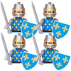 Military Building Blocks Medieval Solider Figures Knights of Jerusalem Crusades The War of Roses Legion War-horse Weapons Shield