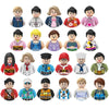 City Characters Action Figures Building Blocks Policeman Teacher Fireman Occupation Mini Figurine Dolls Bricks Set Children Toys