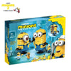 Despicable Me Minions Series Building Anime Figure Mini Cute Collectible Model Toys Bloks Construx Room Ornament Birthday Gift