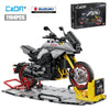 1104Pcs Suzuki KATANA Technical Motorcycle Moto Car Model Building Blocks Racing Motobike Vehicles Bricks Toys for Children Gift