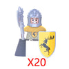 Military Building Blocks Medieval Anime Science Fiction Solider Figures Gifts Weapons Knight Legion Shields Helmet Mini Bricks