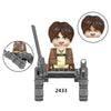 Anime Attack on Titan Wiki Bricks Survey Corps Erem Jaeger Armin Levi Mikasa Mini Action Toy Figures Building Blocks For Kids