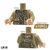 10 Torso MOC WW2 Soldiers Builidng Block Toys Body Parts for Figures DIY Construction Toy