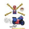 Superhero Iron Spider-Man Set Building Block Spider-Man Motorcycle Action Figure Building Block Children's Toy Gift