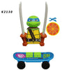 Ninja Turtle Movie Mini Action Figures Bricks Leo Raph Don Weapons Assemble Building Blocks MOC DIY Toys for Children